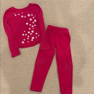GAP Kids Hot pink top/leggings set